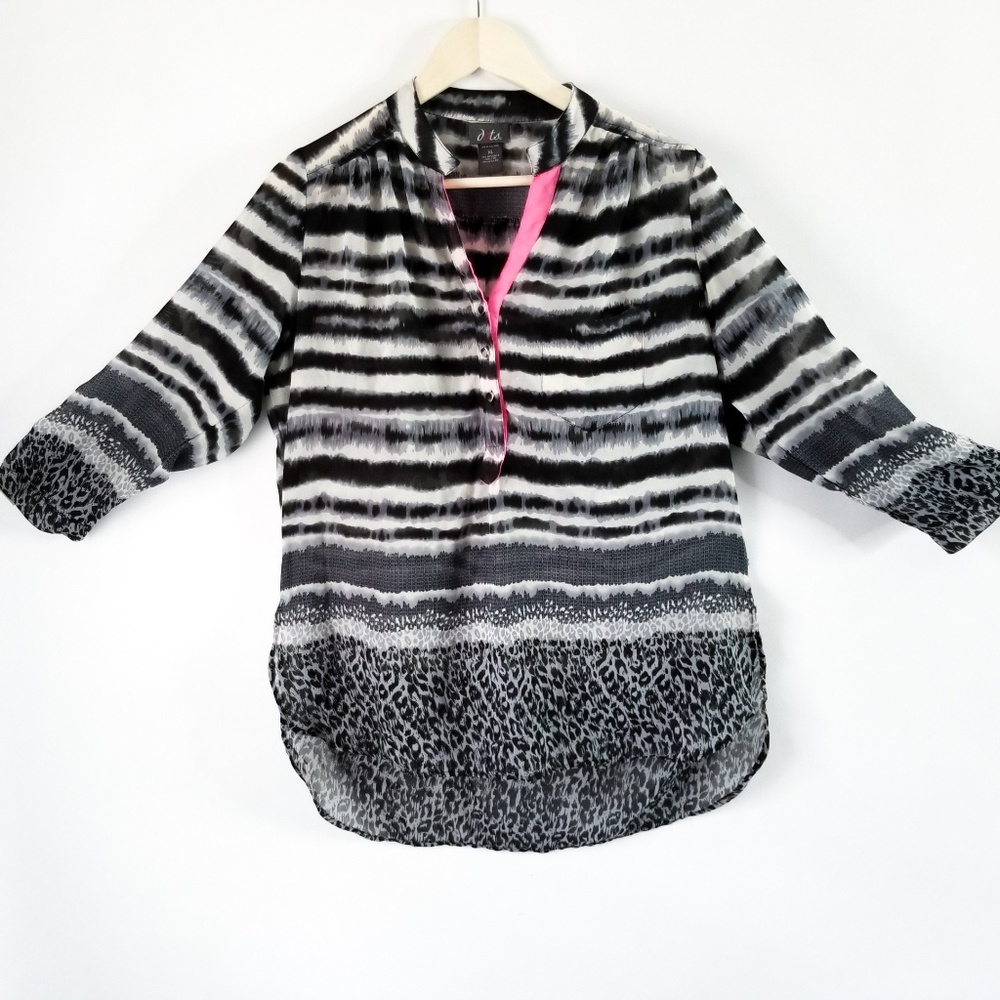 Swim Cover XL Cute Tunic Pink Trim